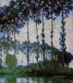 Poplars on the Banks of the River Epte Overcast Weather Claude Monet